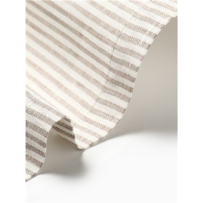 Дорожка на стол Этель Straightforward, 40×146 см, лён 100%, плотность 180 г/м², белая/серая