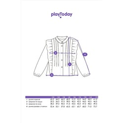 Блуза PLAYTODAY, 1124554