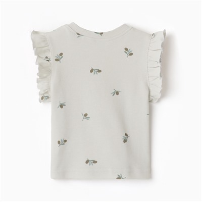 Майка детская «Крошка Я» Olives, рост 62-68, молочная