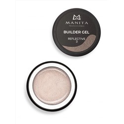 MANITA Гель моделирующий для ногтей светоотражающий / Builder Gel Reflective №03, 15 мл 28232