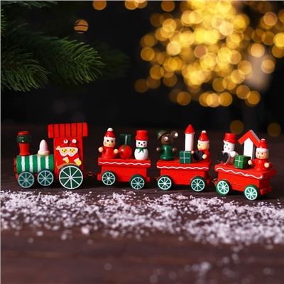 Сувенир «Новогодний поезд», 20 см