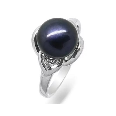 Кольцо из серебра жемчуг, К1540ч