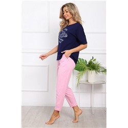 1018 Пижама (Синий,розовый)