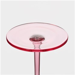 Бокал для вина Magistro «Иллюзия», 550 мл, 10×24 см, стекло, розовый