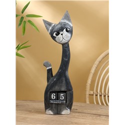 Календарь настольный «Кошечка», 15×5×53 см, дерево