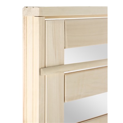 Дверь для бани и сауны «Зебра», коробка 170×70 см, деревянная, стекло 4 мм