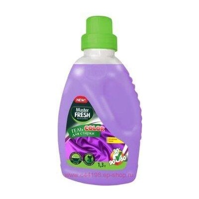 MASTER FRESH Гель для стирки 1,3л COLOR для цветных тканей, флакон 0341