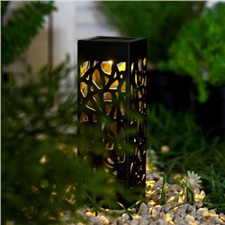 Садовый светильник «Ажурный», уличный, на солнечной батарее, 6×29×6 см, 1 LED, свечение тёплое белое