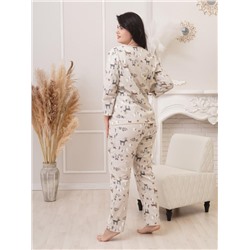 Пижама "Модница", фланель (олени)