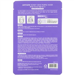 Jayjun Cosmetic, Honey Dew Purple, маска, 1 шт., 25 мл