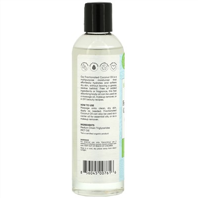 Sky Organics, 100% чистое фракционированное кокосовое масло, 236 мл (8 жидких. унций)