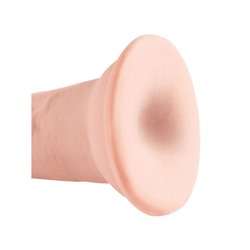 Телесный фаллоимитатор на присоске 5  Triple Density Cock - 15,24 см.