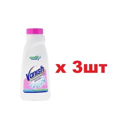 Vanish Oxi Action 450мл Кристальная белизна Пятновыводитель и отбеливатель Жидкий 3шт