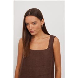 Сарафан длинный  D026_Tobacco/Темно-коричневый