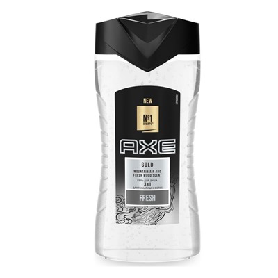 Гель для душа AXE GOLD 2 в 1 Cвежесть Леса и Горного Воздуха 250 мл