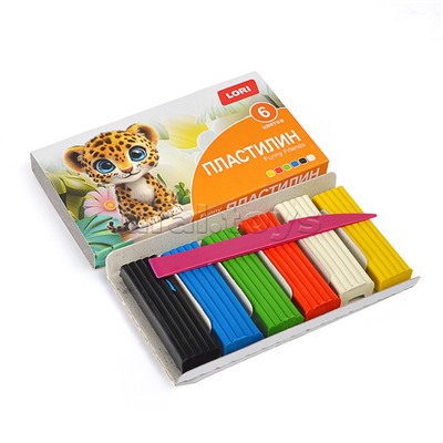 Пластилин Funny Friends 6 цв, 15 гр, пенал