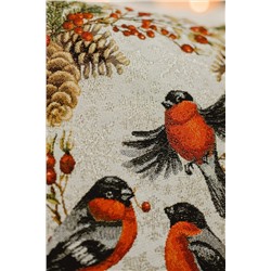 Наволочка декоративная 45х45 Три снегиря НАТАЛИ, 1071681