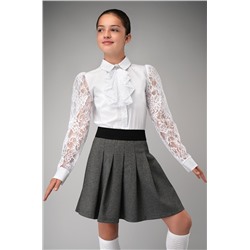 Нарядная блузка для девочки с длинным рукавом Happyfox