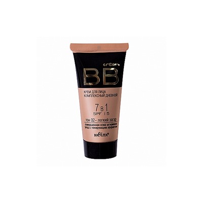 BELITA BB Крем д/лица 30мл 7в1 Комплексный SPF15 №2 легк.загар /15