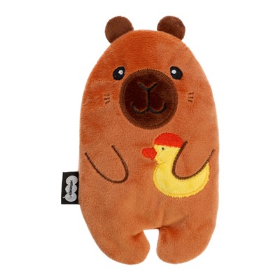 Мягкая игрушка - грелка «Капибара с уточкой», с вишнёвыми косточками, 18 см