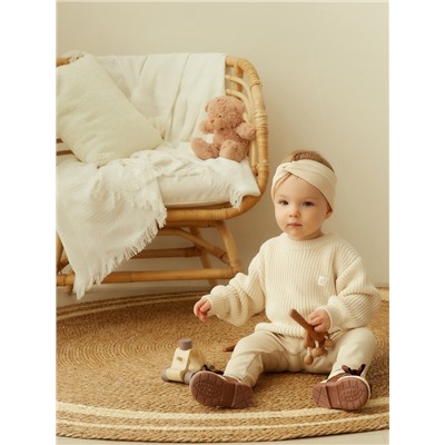 Легинсы SL HOME, рост 62-68 см, бежевые