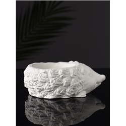Фигурное кашпо для цветов «Ёжик», гипс, 15×11×5 см