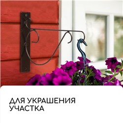 Кронштейн для кашпо, 30 см, металл, «Прут»