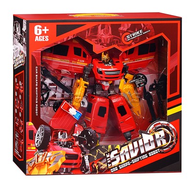 Робот трансформирующийся в машину скорой помощи, в коробке