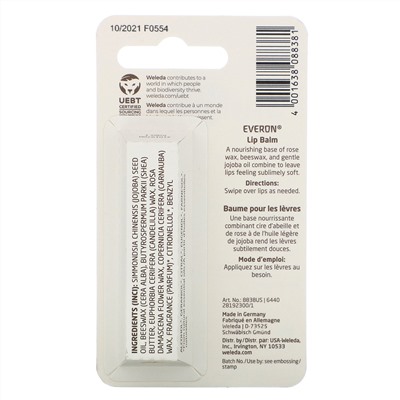 Weleda, Everon Lip Balm, 0.17 oz (4.8 g)