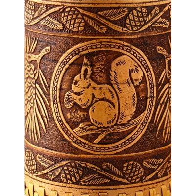 Туес с кантами «Лесная красавица», банка для хранения, береста