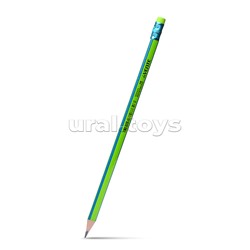 Набор карандашей чернографитных "Triolino " 12 шт + ластик + точилка, твердость - только HB