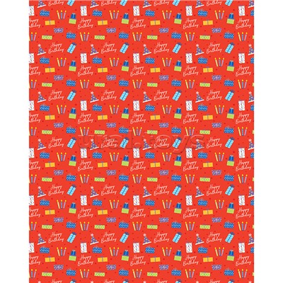 Упаковочная бумага глянц. 70*100см, "Congrats", 80 г/м2, ассорти, 4 дизайна