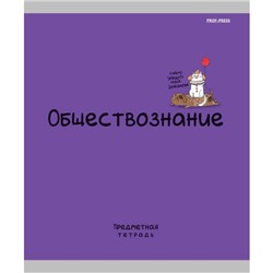 Тетрадь 48л "MINI FRIENDS" по обществознанию 48-2514 Проф-Пресс