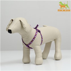 Шлейка «Цветы», 27-42×1 см, фиолетовая