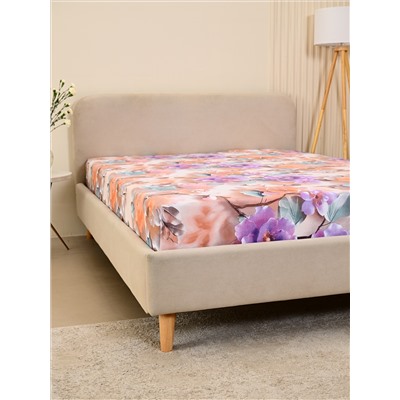 Простыня бязь люкс - Фиалки