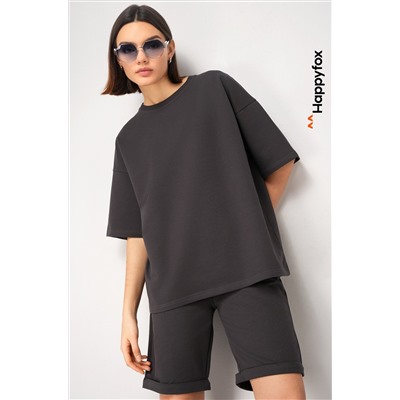 Женский костюм с шортами из футера двухнитки Happyfox