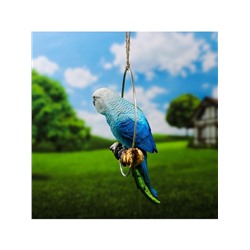 Садовая фигура из полистоуна «Пара попугаев», подвесная, 18.5×6.5×22 см