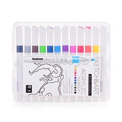 Набор маркеров акриловых "Sketch&Art" 12цв