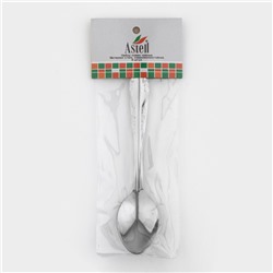 Набор чайных ложек из нержавеющей стали «Общепит», толщина 0.7 мм, 6 шт., серебряный