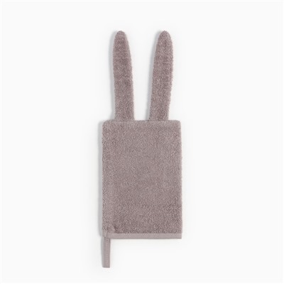 Набор «Крошка Я» (полотенце-уголок, рукавица, нагрудник), хлопок 100%, розовое