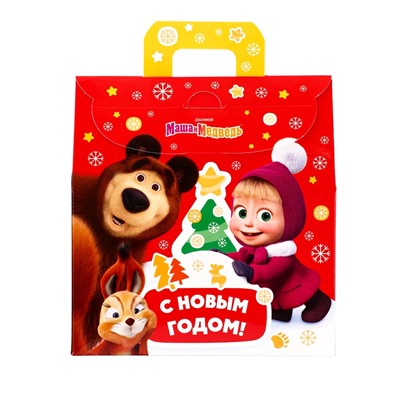 Сладкий новогодний подарок «Маша и Медведь!», детский, 470 г