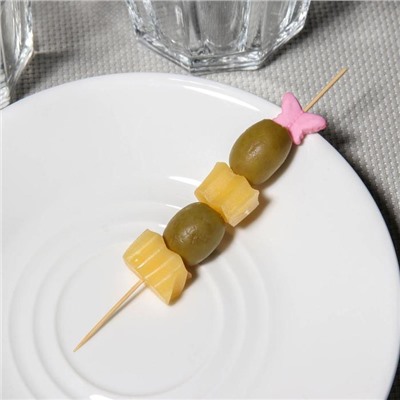 Шпажки Доляна «Бабочка многодневка», 12 см, набор 25 шт.