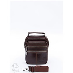 Сумка мужская кожаная 634M brown Fuzhiniao