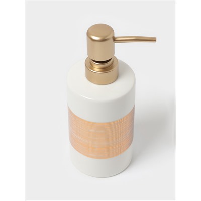 Аксессуары для ванной «Адажио», 4 предмета, мыльница, дозатор для мыла 450 мл, 2 стакана, белые