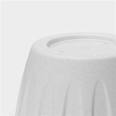 Горшок для цветов с поддоном «Фелиция», 10.4 л, d=31.9 см, h=24.5 см, пластиковый, цвет мраморный