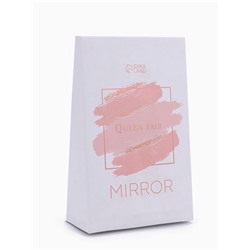 Зеркало с подставкой, с увеличением х2, двустороннее, 16.5×30.5 см, (13×16 см), МИКС