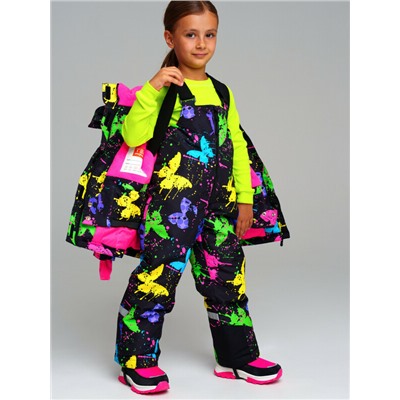 Комплект текстильный с полиуретановым покрытием для девочек: куртка, полукомбинезон