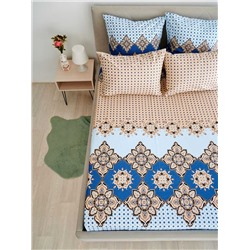 Простыня поплин - Марокко, цвет голубой