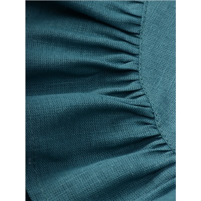 Набор салфеток «Этель», 36×36 см - 2 шт., бирюзовый, лён 48%, хлопок 52%, 206 г/м²