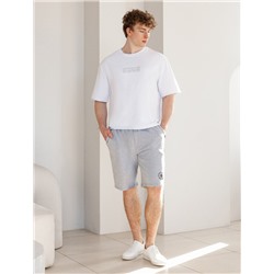 Шорты из тонкого футера с эластаном